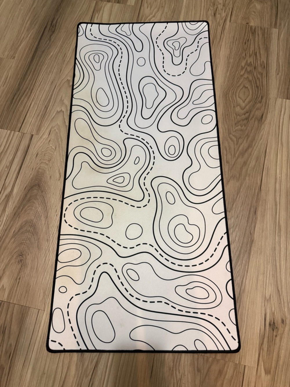 Kraken Topographic XXL Gaming Mouse Pad White
